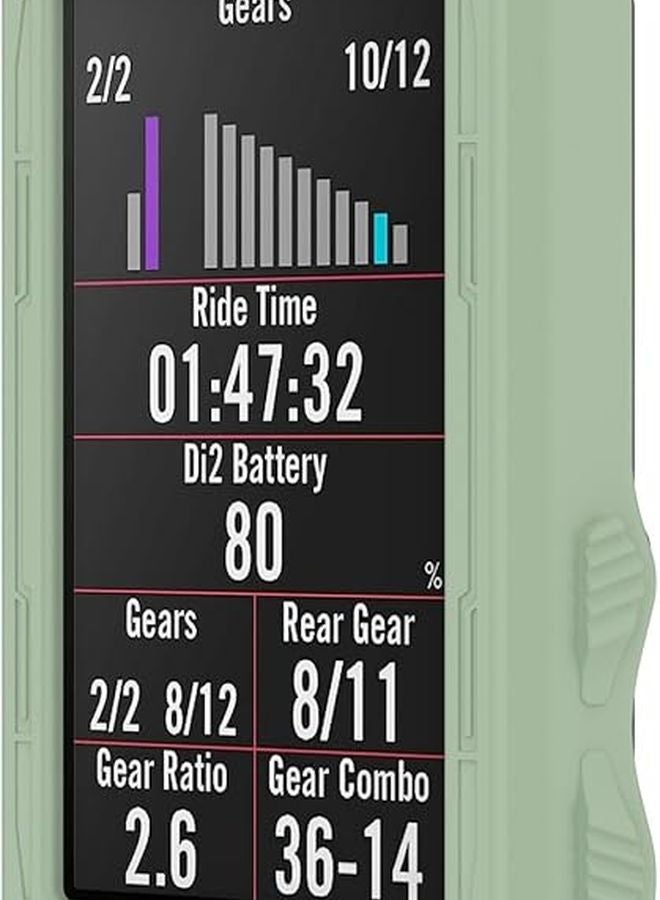 Bryton Rider 750 Bike Computer Silicone Protective Case Glacial Lake Green - Image 4